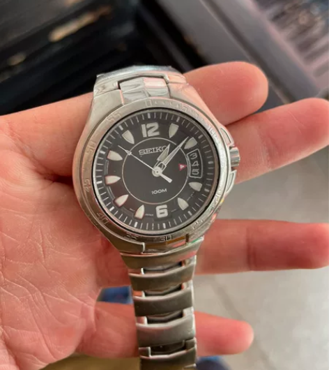 正品精工SEIKO古董手表。十几年了，爷爷...