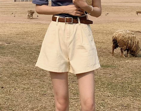 牛仔短裤女夏高腰2020新款ins宽松显瘦...