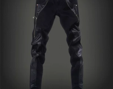 牛仔裤男士紧身小脚裤黑色韩版修身青年铅笔裤...