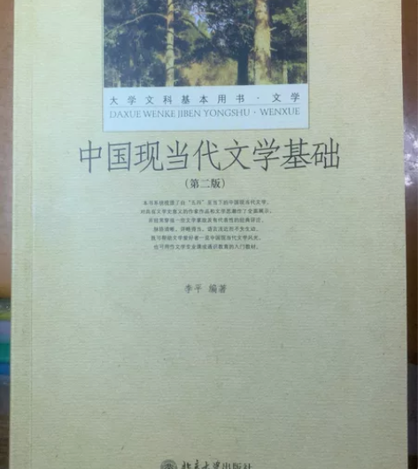 中国现当代文学基础(第二版)北京大学出版社...