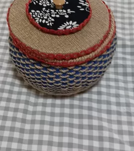 手工花篮,自己做的 感兴趣的话点“我想要”...