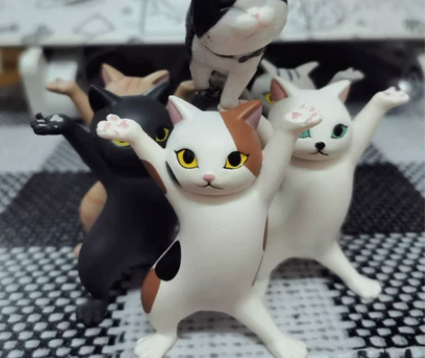 【5个9.9元清仓包邮带走】摆件猫笔架 工...