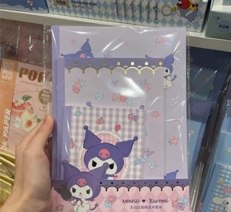 名创优品miniso三丽鸥笔记本套装记事本...