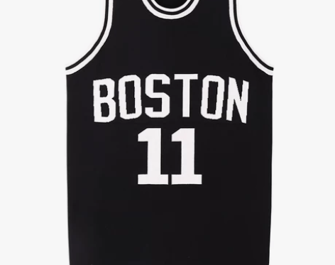 花总自制运动球衣针织背心女2020新款宽松...