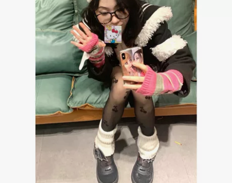 实拍 秋冬可爱保暖kitty猫毛绒绒帽子耳...