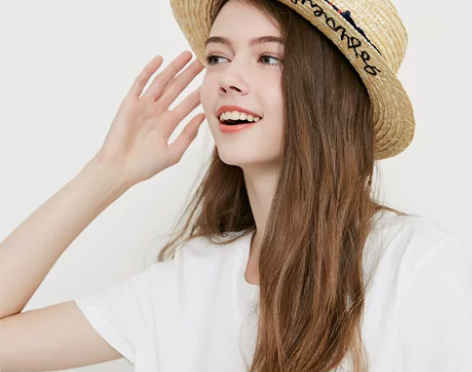 Vero Moda字母刺草帽 尺码:M（5...