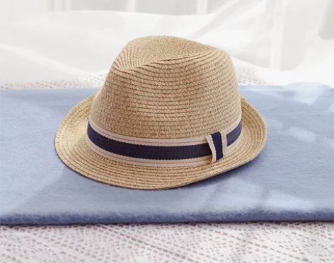 全新未拆吊牌夏日行渔夫帽草帽男女通用款 头...