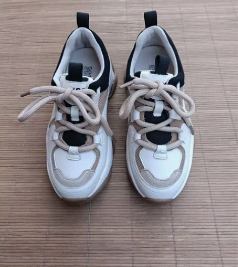 二手M60品牌37码，女士真皮运动鞋 鞋子...