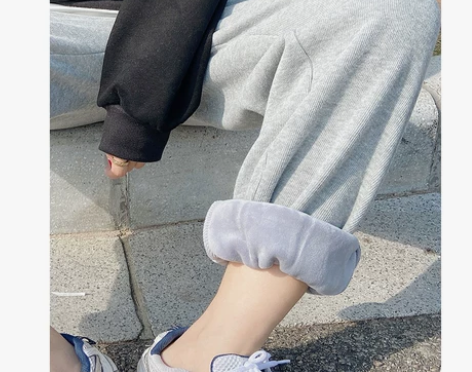 加绒加厚哈伦裤秋冬新款卫裤高腰休闲棉裤宽松...