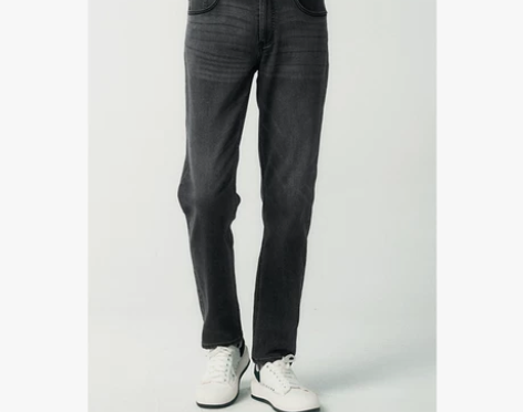 棉先生天丝微宽松直筒牛仔裤男春季水洗弹力复...