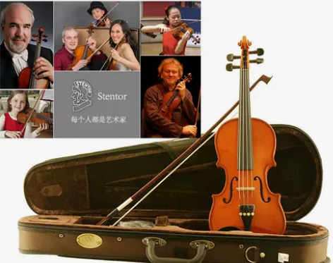 英国Stentor斯坦特实木手工小提琴儿童...