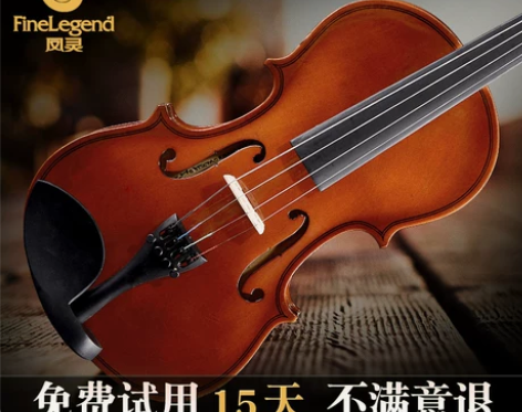 凤灵小提琴儿童初学者入门手工实木乐器专业级...