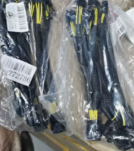 电脑显卡电源线一分二6P转6+2P双8pi...