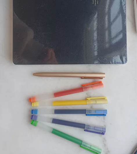 小米金属笔和笔记本套装限量绝版出。原价笔2...