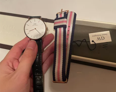 DW手表 原装盒子 ，吊牌、编织手表带都在...