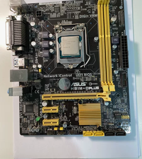 华硕h81m-d plus，主板，带挡板，...