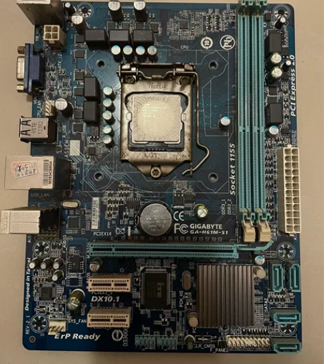技嘉h61m-s1 主板，送一块赛扬g55...