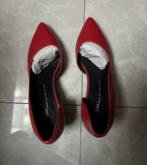 包邮Tata单鞋，正红色，型号35，我平时...