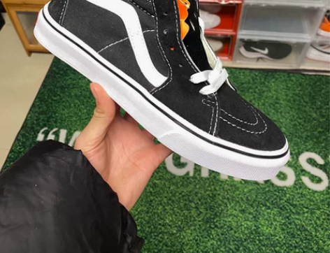 Vans Sk8-Hi 经典黑白高帮 实体...