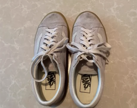 万斯VANS生胶底男女翻毛皮百搭低帮板鞋，...