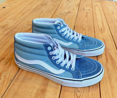Vans sk8-mid蓝色 男女同款 4...