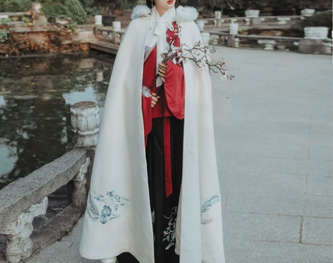 【狂欢价】艺缕原创斗篷汉服外套女传统中国风...