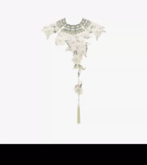 七月夕原创汉服 一枝百合 明制立领长衫仿妆...