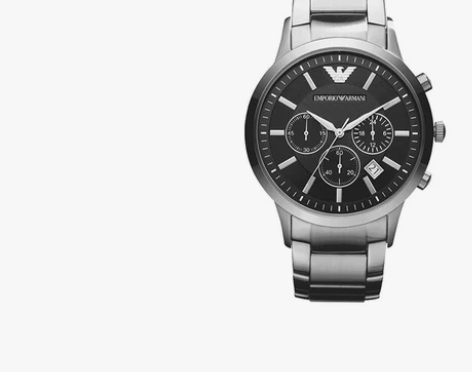 Armani阿玛尼手表男 欧美商务钢带石英...