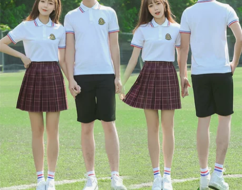 校服套装中学生毕业照定制班服夏季短袖初中