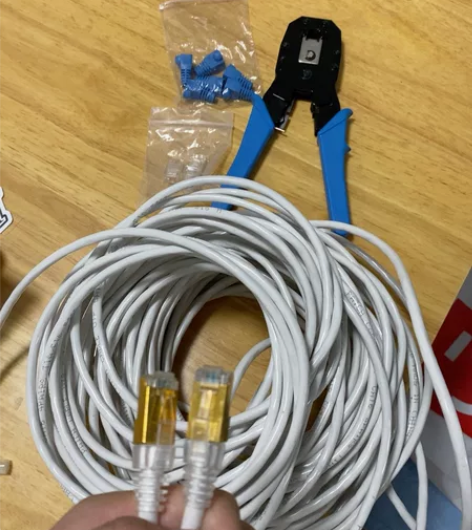 网线30米家用六类千兆高速10室外路由器电...