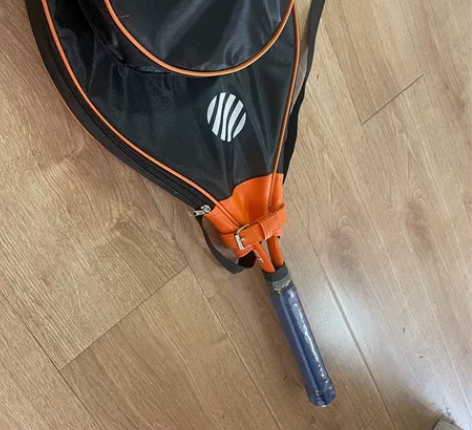 单人网球训练器，只使用过一次，48包邮 感...