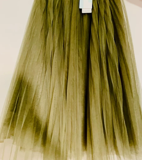 阿琳家蕾丝百褶裙绿色L码全新带吊牌 感兴趣...