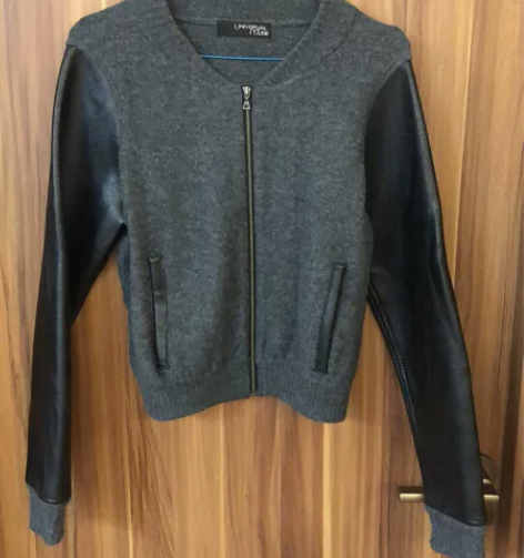 日本购入 9新拼接夹克,羊毛100%材质,...