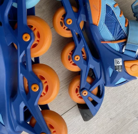 迪卡侬溜冰鞋儿童初学者轮滑鞋女童男童滑冰鞋...