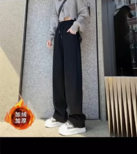 加绒加厚休闲裤小个子S全新。吊牌在。 感兴...