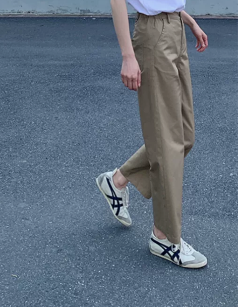 休闲裤女 左手日记20夏新天丝棉简约风日系卡