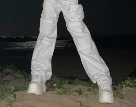 gusty夏上新百搭休闲裤女ins潮款口袋...