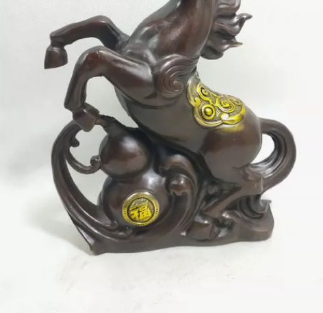 立马有福,马摆件,葫芦马 材质,黄铜仿紫铜...