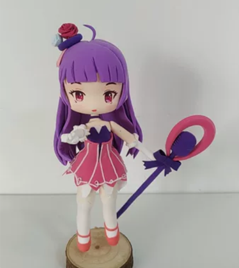 自制Q版王者荣耀王昭君偶像歌手黏土手办,现...