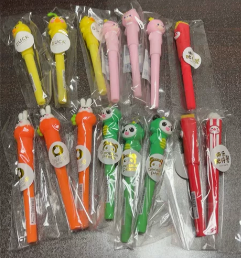 可奇家文具 创意软胶中性笔 熊猫动物肥宅餐...