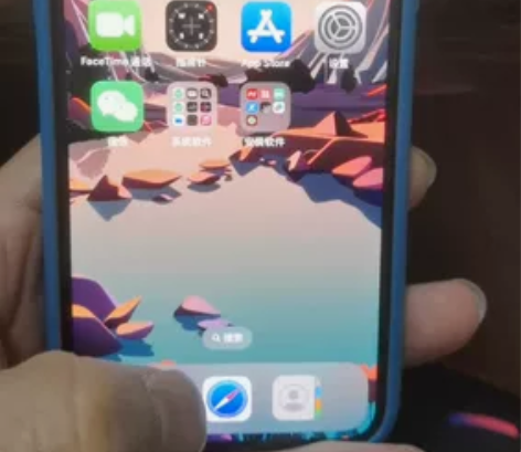 iPhone X 64G 港版 白色，背板...