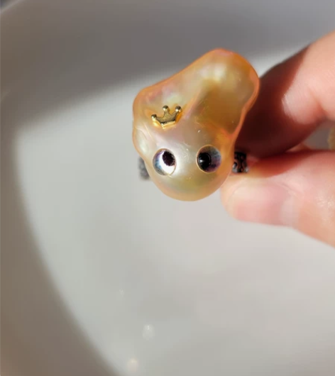 巴洛克阿飘 阿飘戒指，小丑脸/搞怪脸，裸珠...