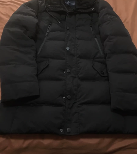 男士中长款式羽绒休闲服，3xl码，袖里层是...