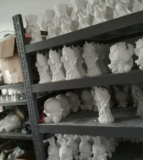石膏娃娃现货批发彩绘白胚，批发石膏粉，画笔...