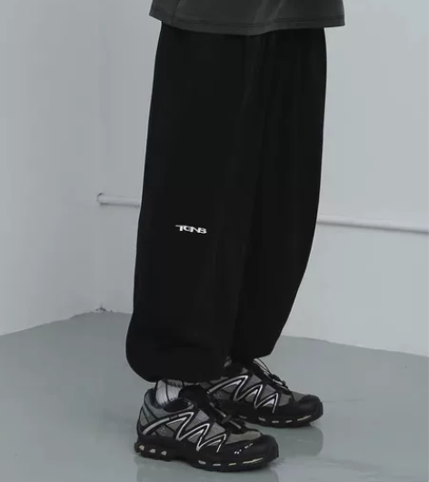 TGNS周柯宇同款潮牌廓形工装卫裤男宽松抽...