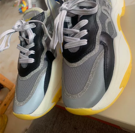 36码妙丽女鞋女生厚底老爹鞋运动休闲鞋女透...