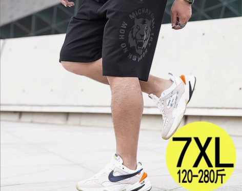 大码运动短裤男加肥加大男装胖子大裤衩裤子特...