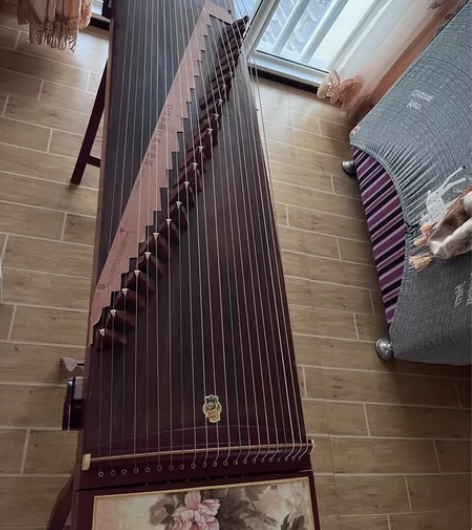 敦煌古筝696B-R国色天香系列（牡丹） ...