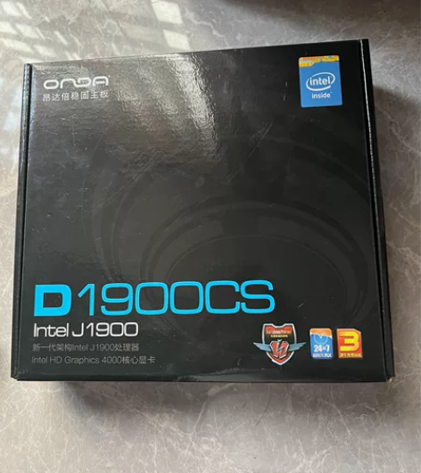 电脑主板 昂达D1900CS 买来就试了...