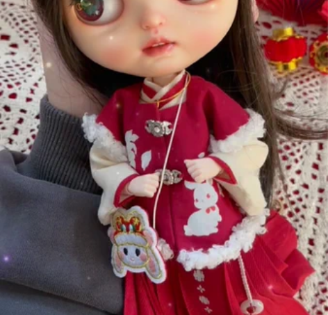 【新年】Blythe兔年汉服套装 Ob24...